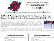 Tablet Screenshot of dalworthplumber.com